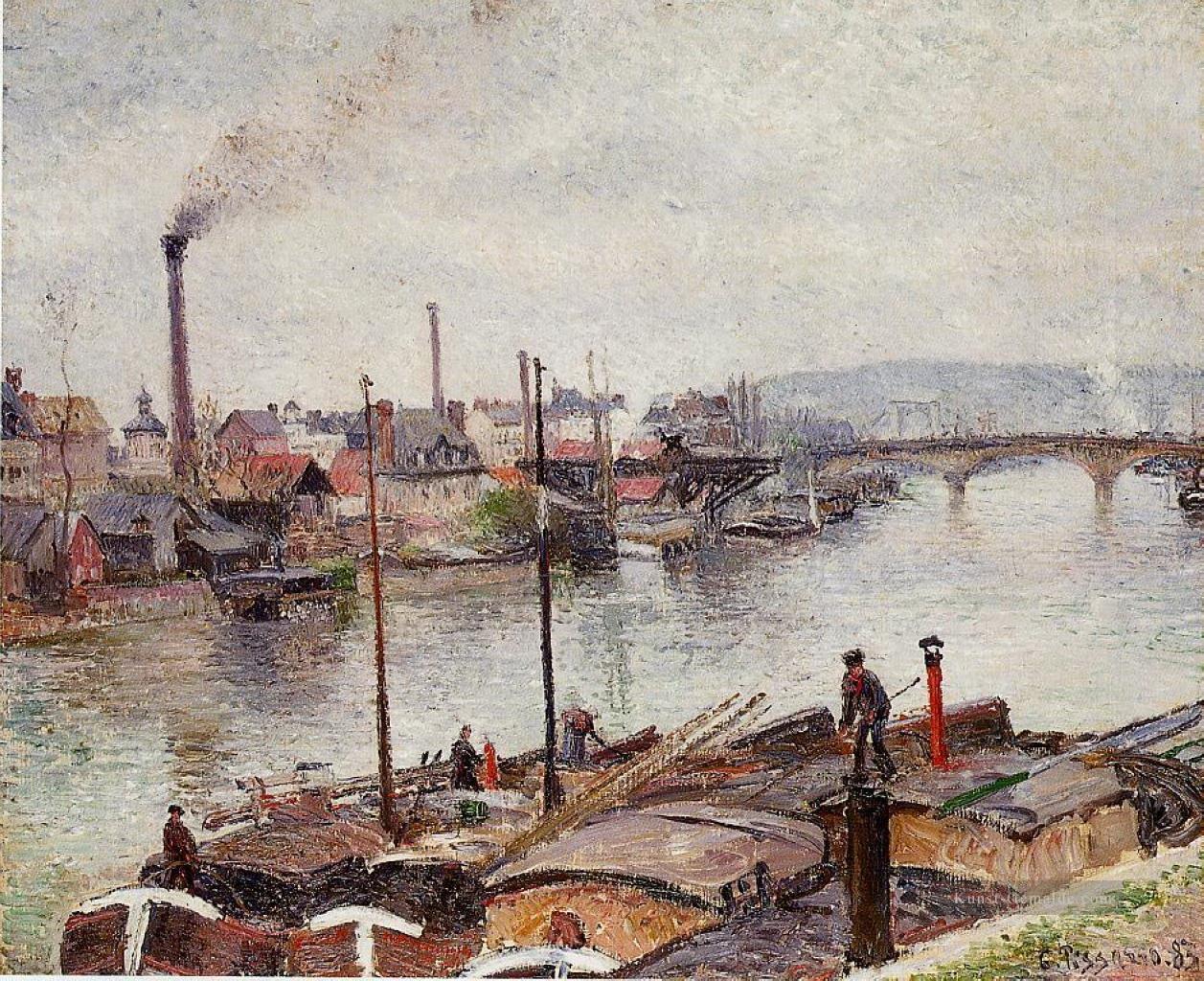 den Hafen von rouen 2 1883 Camille Pissarro Ölgemälde